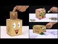 3 Personal Money Box with Cardboard