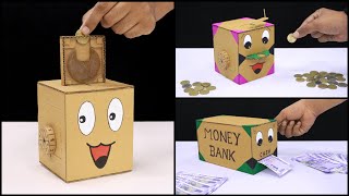 3 Personal Money Box with Cardboard
