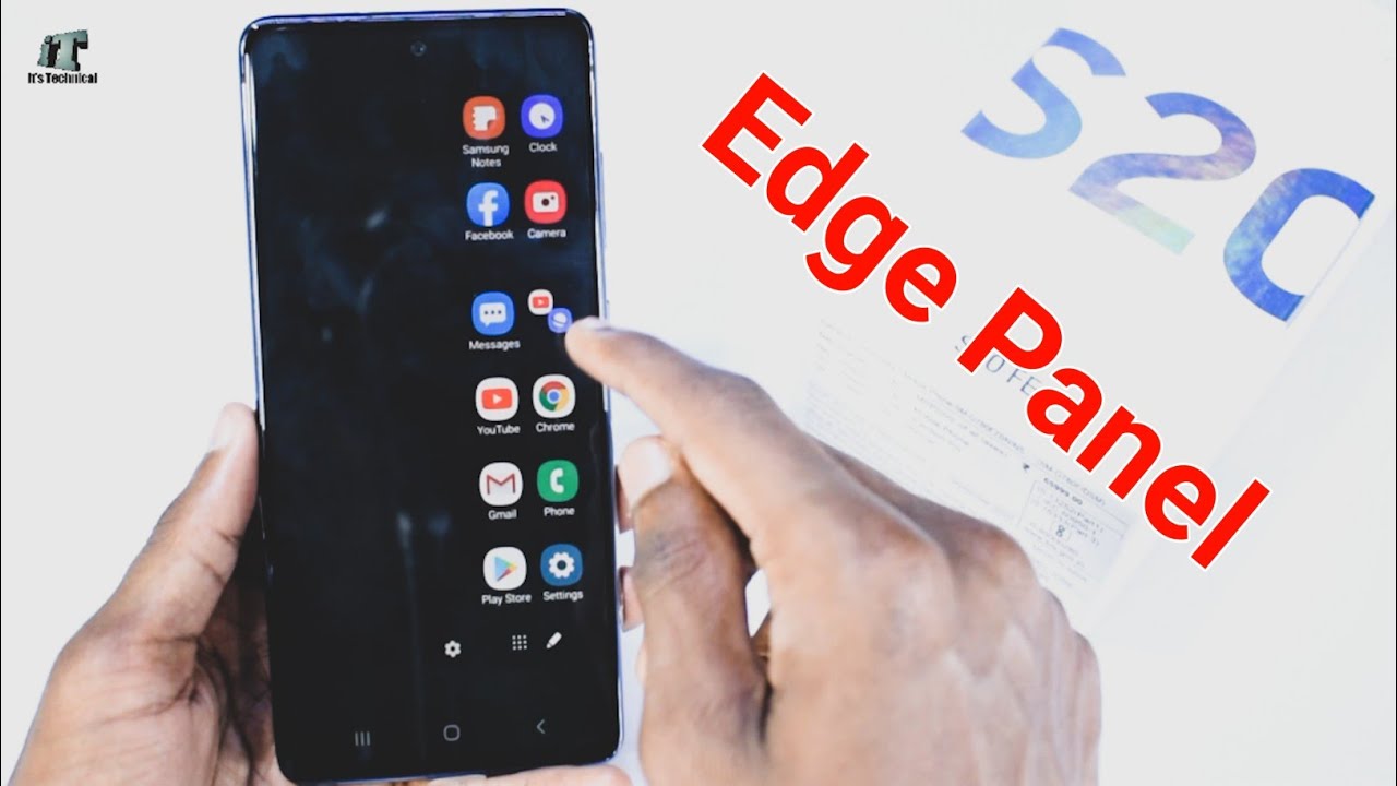 Samsung S20 FE Edge Screen Edge Panel Setting YouTube