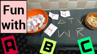 One minute game/ABC with matchsticks/kitty party game/Birthday party game
