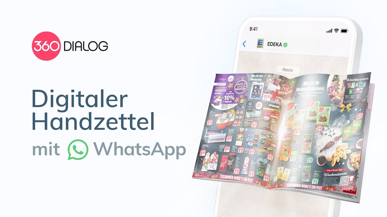 Digitaler Handzettel mit WhatsApp für EDEKA — 360dialog