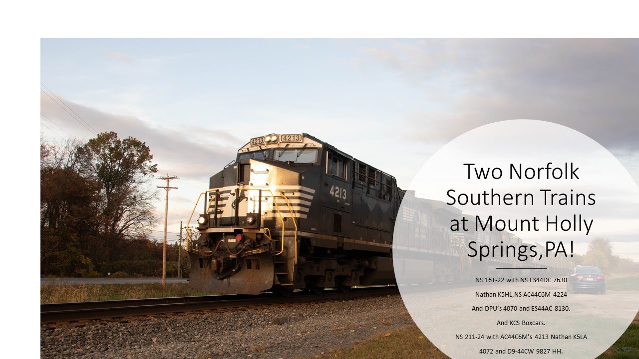 Hd Two Norfolk Southern Trains At Mount Holly Springs Pa 10 24 Youtube Hd Two Norfolk Southern Trains At Mount Holly Springs Pa 10 24 Youtube
