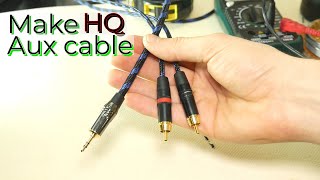 How to make HQ AUX to RCA cable [DIY]