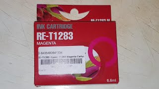 Magenta Ink Cartridge RE-T1283 for Epson Stylus Office: unboxing