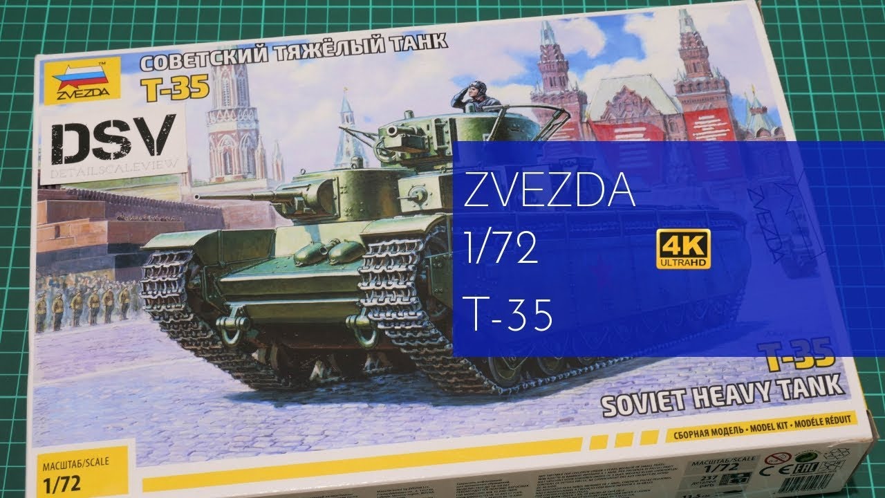 zvezda anime Zvezda 1/72 T-35 (5061) Review
