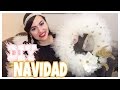 3 DIY DECORACIONES PARA NAVIDAD CORONA DE TULLE  Y ESFERAS GLAMUROSAS