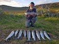 Fishing trout at the Finnmark coast 0