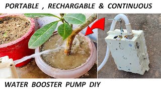 Make 12V DC Motor & UPS Battery Operated Rechargeable Water Pump