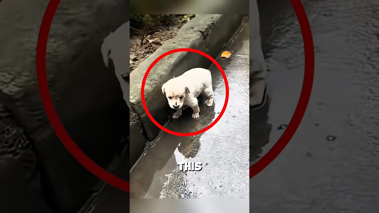 They Rescued an Abandoned Puppy from the Street #animals #love #shorts