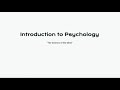 Psychology101 - Lesson 1- Medical101