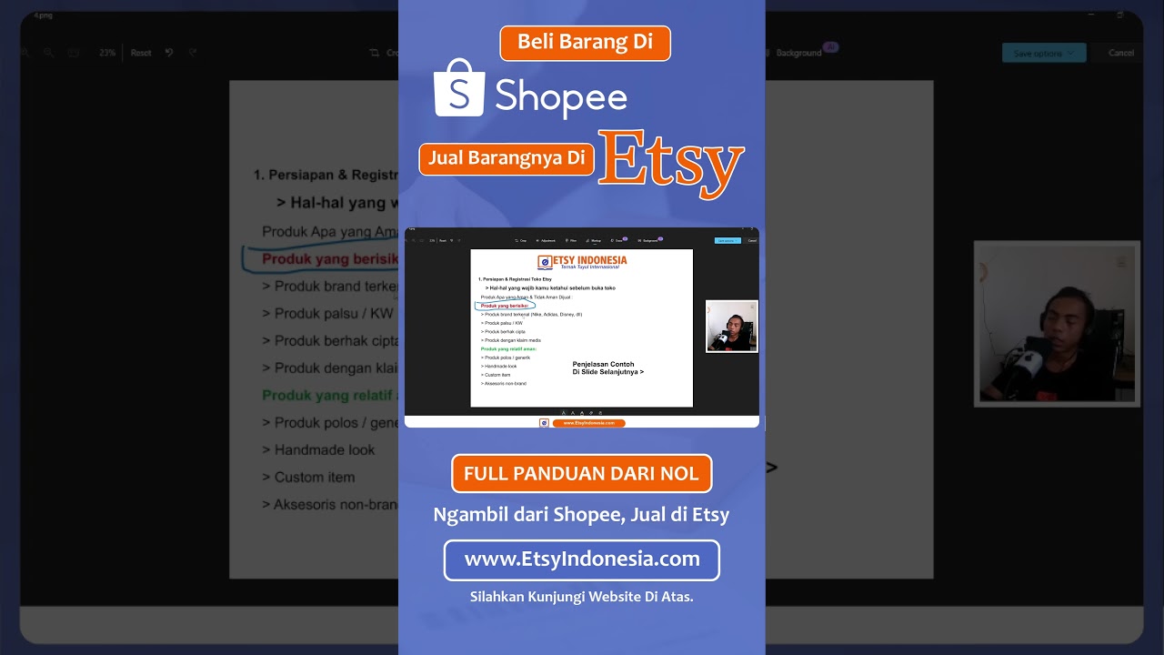 Jualan Etsy Tanpa Stok | Ambil dari Shopee