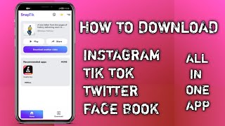 How to download instagram, tiktok, twitter & facebook videos & photos.Android. App finder malayalam. screenshot 3
