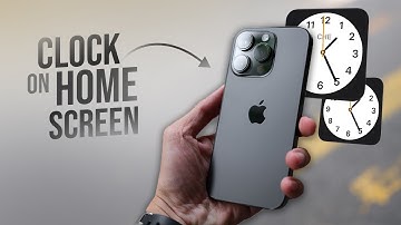 How to Add Clock on Home Screen iPhone (tutorial)