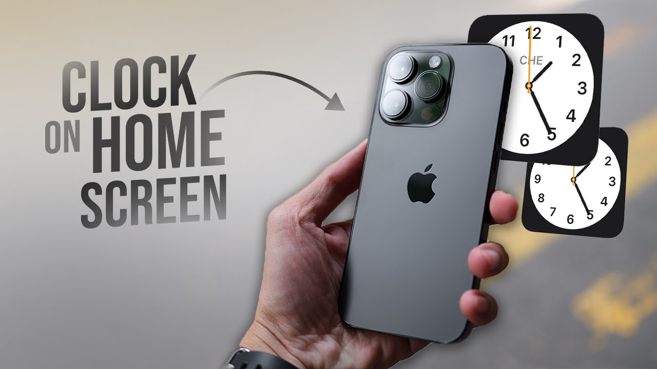 How To Add Clock On Home Screen IPhone tutorial YouTube