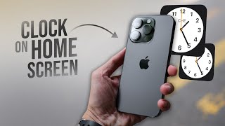 How to Add Clock on Home Screen iPhone (tutorial) screenshot 5