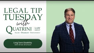 Legal Tip Tuesday | Long-Term Disability Vs. Social Security Disability Featuring Brian Bronson