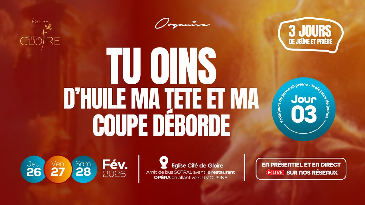 TU OINS D'HUILE MA TÊTE ET MA COUPE DÉBORDE-JOUR3/ CLÔTURE 24H NO STOP/ PST DONALD EZOUKOUTSE.