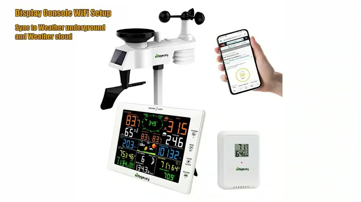 Urageuxy WS0330U Weather Station WiFi Setup and Connect to Weather Underground and Weather Cloud