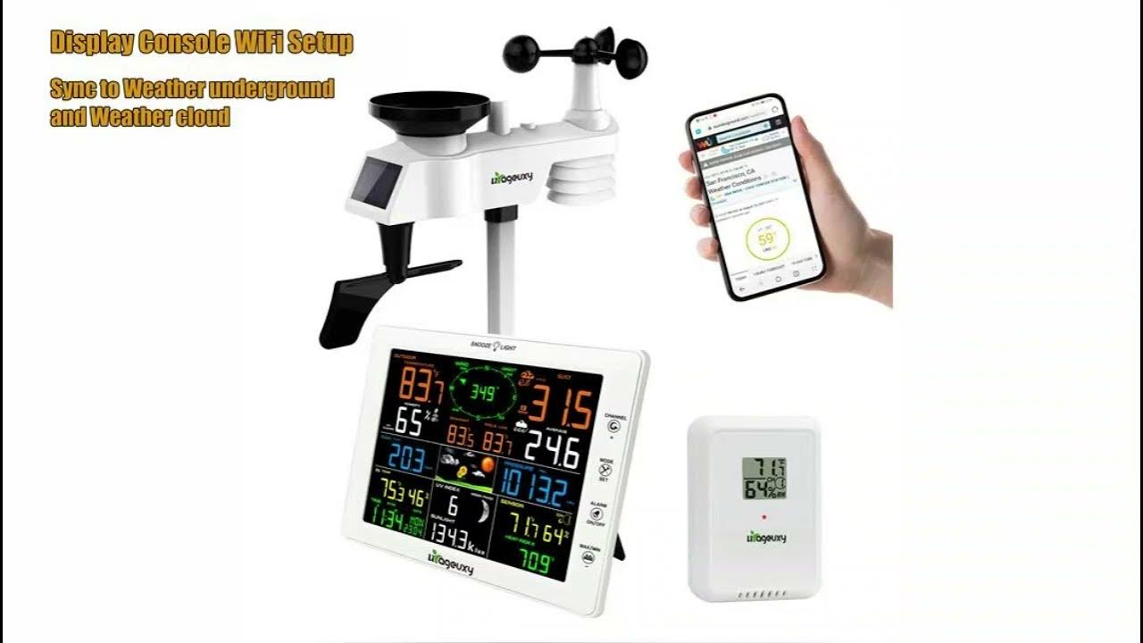 0310 Professional WiFi Weather Station Internet Wireless with