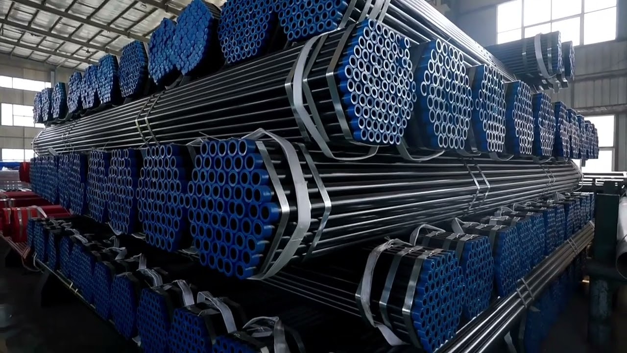High Quality Black Steel Pipe Produced by Tianjin Youfa Steel Pipe Group 