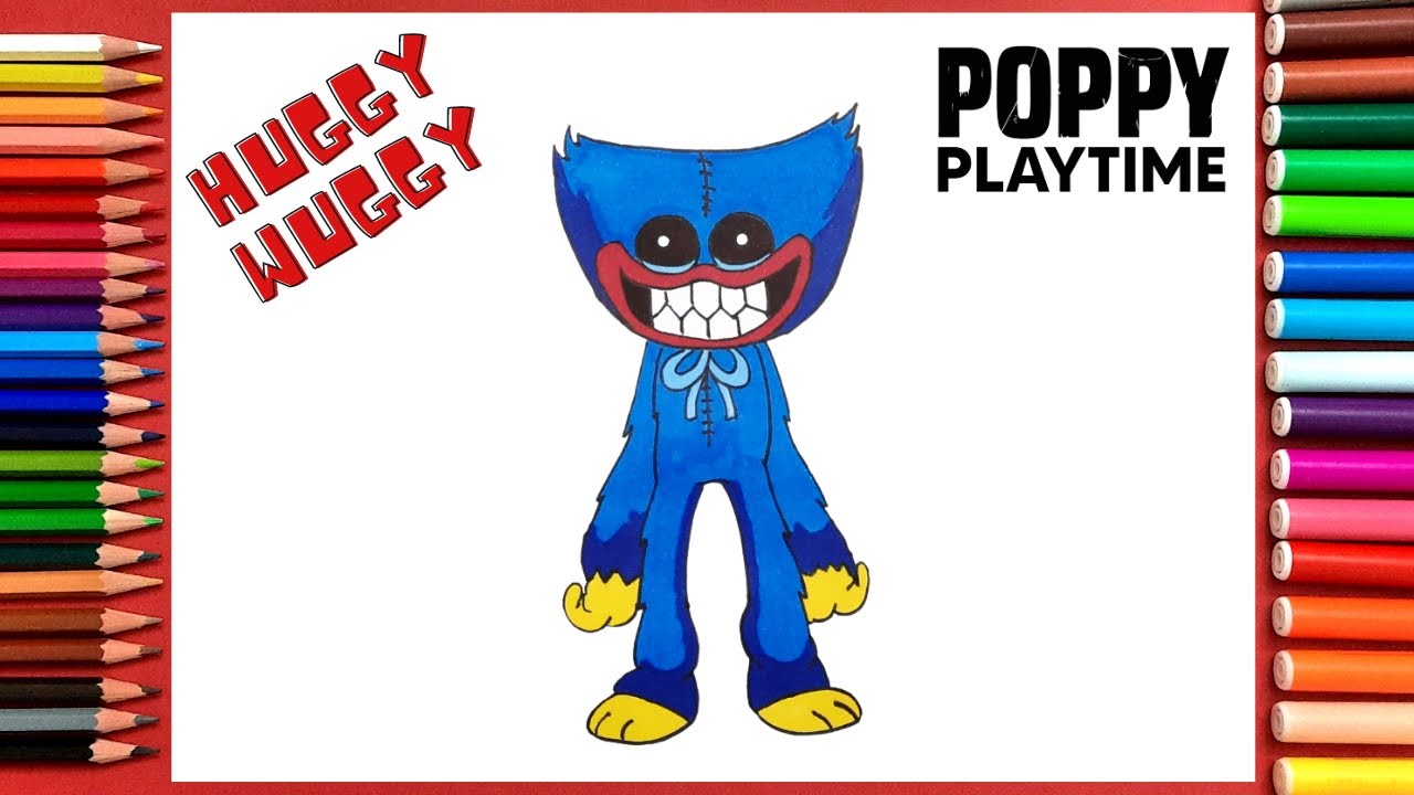 How to Draw Huggy Wuggy | Poppy Playtime - YouTube
