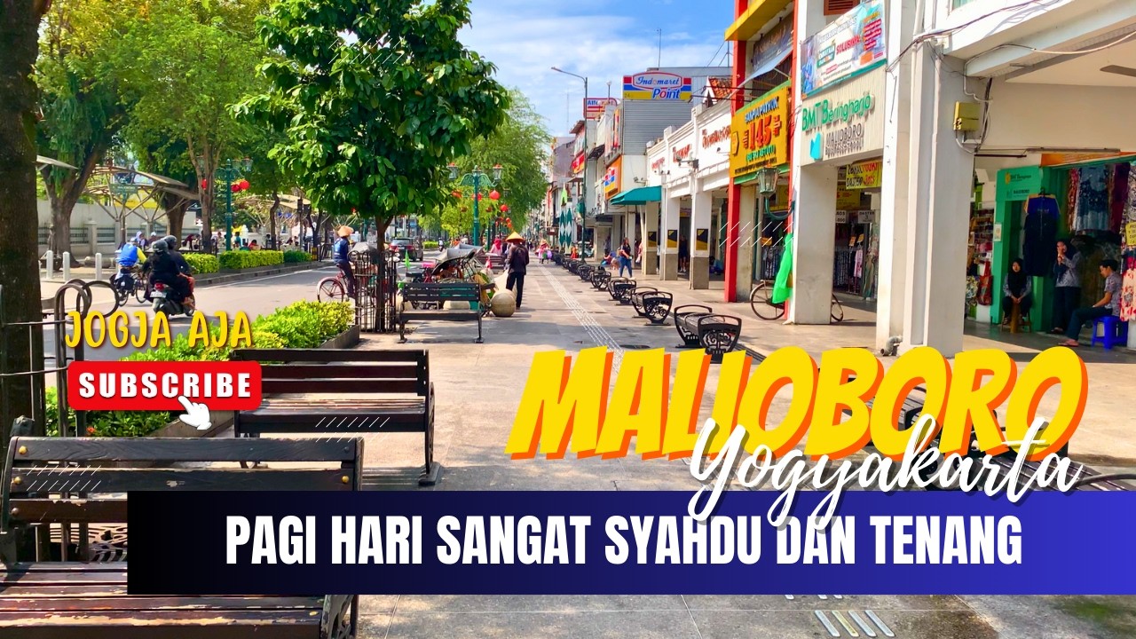 SYAHDU SEKALI!! MENYUSURI JALAN MALIOBORO DI PAGI HARI HINGGA KANTOR SRI SULTAN HAMENGKUBUWONO X