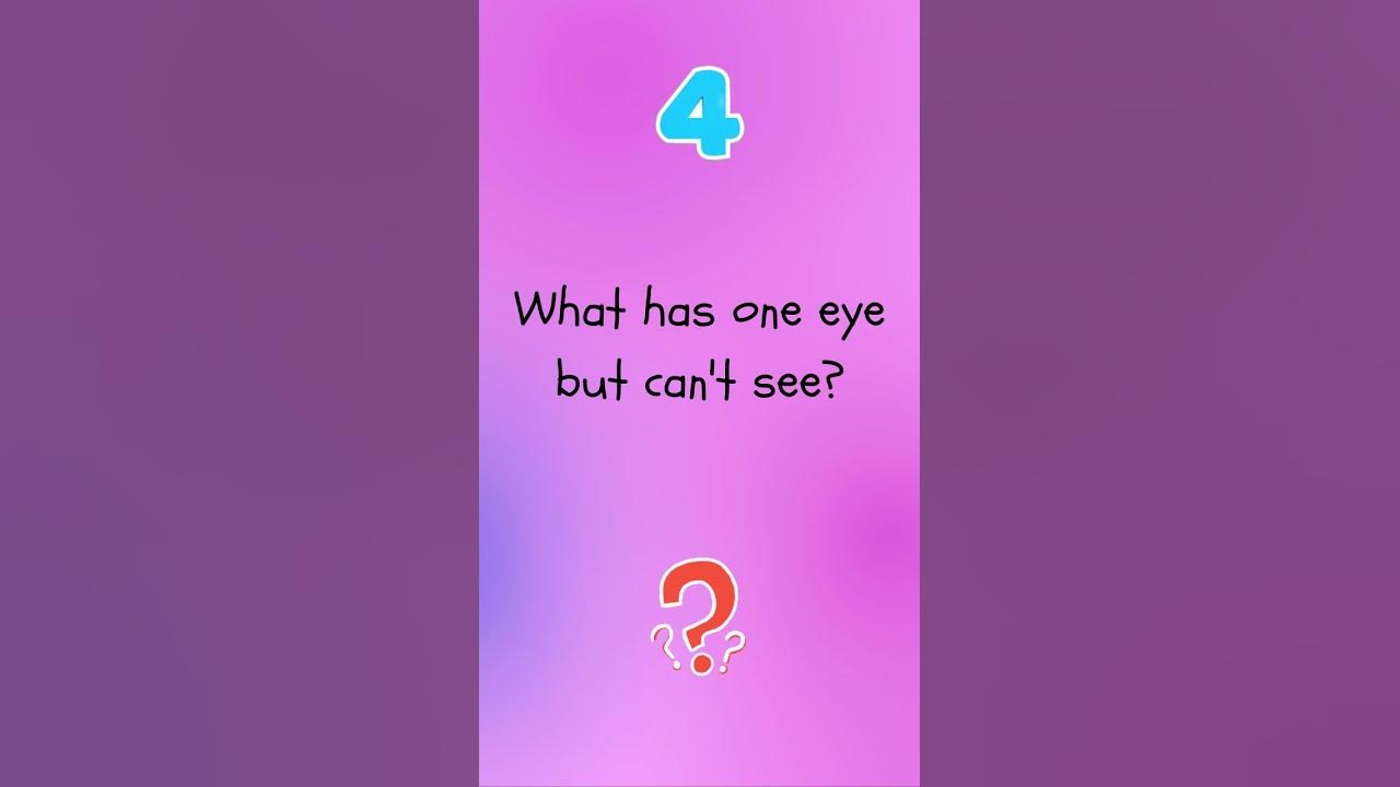 Riddle time what has one eye but cannot see youtube