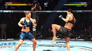 RONDA ROUSEY KNOCKED OUT BY AMANDA NUNES | UFC | BANTAMWEIGHT(W) | CHAMPIONSHIP | PS5 | GAMEPLAY