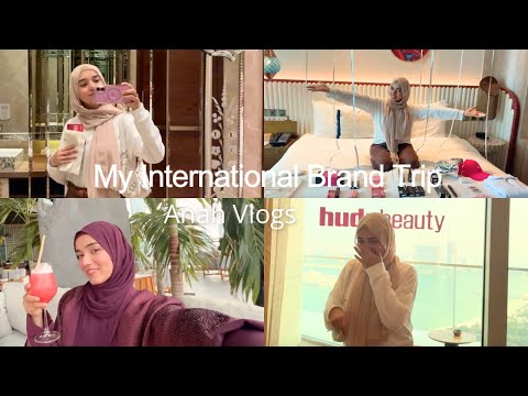 Flying Business Class for the HUDA BEAUTY TRIP🥹🫰🏻 || Dubai || Brand Trip