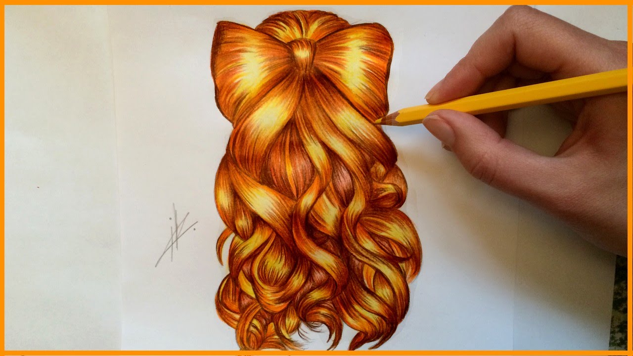  Drawing a Bow Hairstyle - YouTube