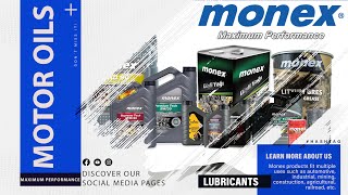 Monex Lubricants Motor Oils - Premium Brand For Maximum Performance