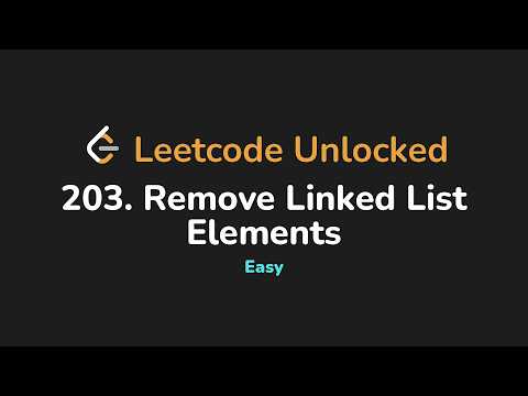 203. Remove Linked List Elements | Leetcode Unlocked - Python