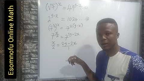 Indices leading to Simultaneous Equations