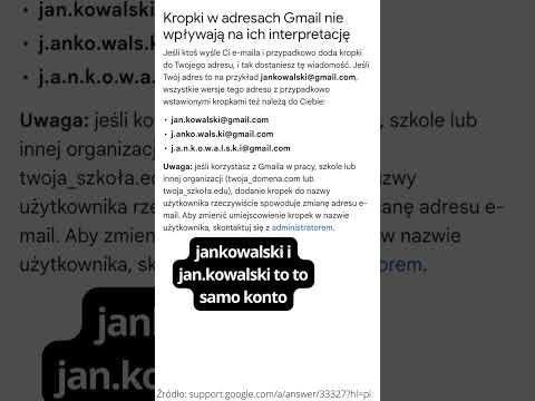 Wideo: Jak przenieść pocztę z AOL do Gmaila?