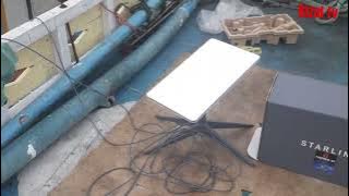 pemasangan starlink di kapal