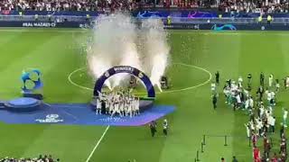 لحظه رفع كأس دوري أبطال أوروبا  ال14 👑♥️  نهائي ريال مدريد وليفربول