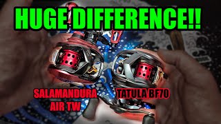 BFS Reel Comparison: Daiwa China Salamandura Air TW vs Daiwa USA Tatula BF70