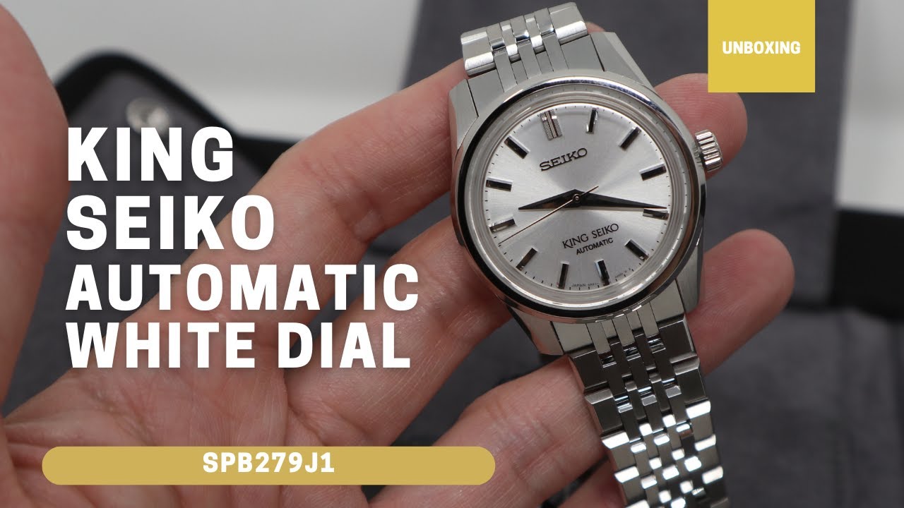 UNBOXING KING SEIKO BLACK DIAL SPB279J1 SPB279 - YouTube