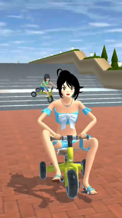 The girl falls from the stairs to the cinecal😁#sakuraschoolsimulator #shortvideo #viralvideo #