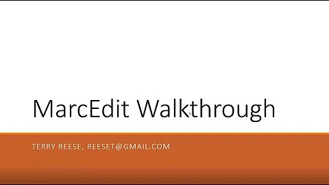 MarcEdit with Terry Reese