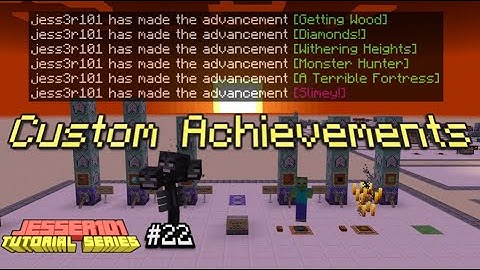 How to create Custom Advancements using commands (Bedrock Edition) 1.16+ - Tutorial Series #022