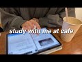 Study with me  ipad note taking  lofi hip hop  ambient noise  study with me at cafe