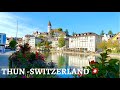 Thun Switzerland 🇨🇭- The vibration of the City at Sunset☀️