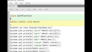math_Functions in Java(ODIA)/ Math.cbrt, Math.sqrt, Math.floor, Math.round, Math.pow, Math.ceil