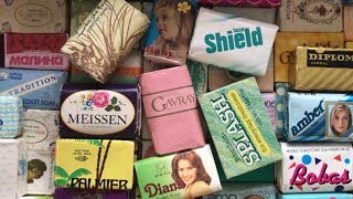 Vintage soap | Cutting very dry soap | Crunching silently 🤫 ASMR video # 304