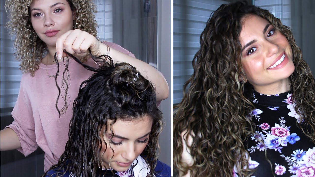 HOW TO FINGER COIL LONG CURLY HAIR - YouTube
