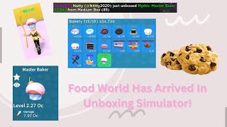 *NEW* Food World Has Arrived In Unboxing Simulator