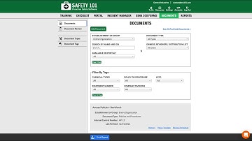Document Manager | Safety 101: Proactive Safety Software