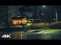 Deep Sleep Instantly with Soft Rain in a Beautiful Park at Night, Goodbye Insomnia, Rain Sounds ASMR