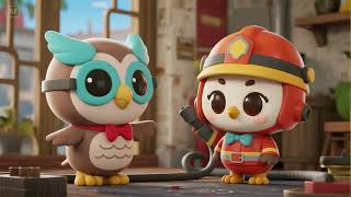 Soft Hoots from the Fire Rescue | Nursery Rhymes & Kids Songs screenshot 5